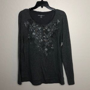 Liz Claiborne Petite Floral Print Blouse